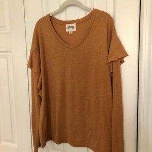 Nation Ltd Tribeca Ruffle Log Sleeve